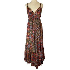 Me 2 Magic Maxi Dress Women's Sz M Bohemian Gypsy Festival Handkerchief Flowy‎